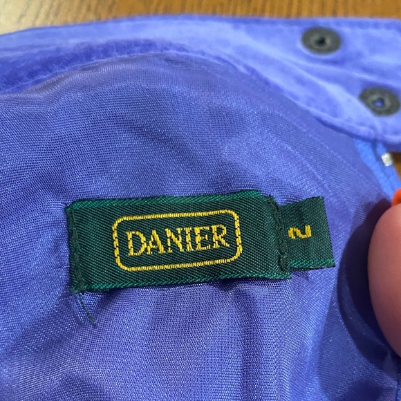 Vintage suede Danier Vibrant Purple Pencil Skirt - Picture 2 of 5